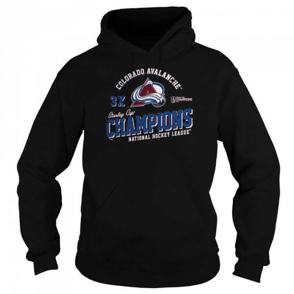 Colorado Avalanche 3x Stanley Cup Champions National Hockey League Shirt