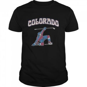 Colorado Avalanche Hockey Skeleton Slapshot shirt