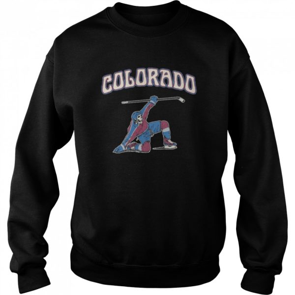 Colorado Avalanche Hockey Skeleton Slapshot shirt