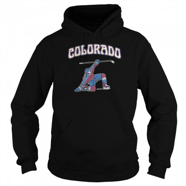 Colorado Avalanche Hockey Skeleton Slapshot shirt