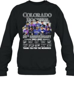 Colorado Rockies Baseball 28th Anniversary Signatures Thank You shirt 3 Colorado Rockies Baseball 28th Anniversary Signatures Thank You shirt 4