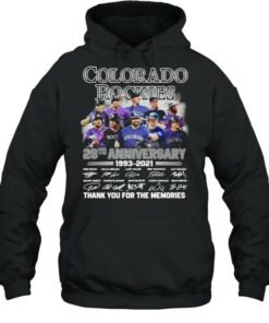 Colorado Rockies Baseball 28th Anniversary Signatures Thank You shirt 4 Colorado Rockies Baseball 28th Anniversary Signatures Thank You shirt 5