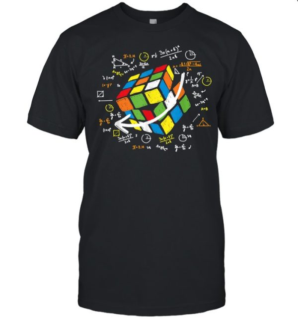 Cool Math Rubik Rubix Rubics Player Cube Maths shirt