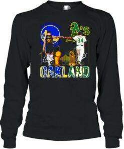Curry Golden State Warriors and Stewart Oakland Athletics Oakland signatures shirt 3