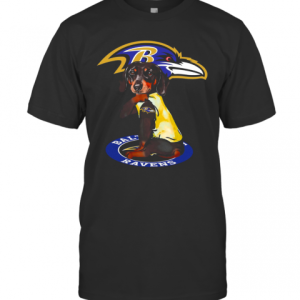 Dachshund Baltimore Ravens T-Shirt