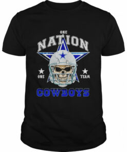 Dallas Cowboys Skull nation one team shirt 1