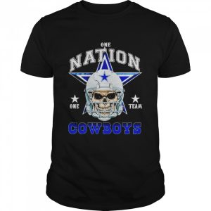 Dallas Cowboys Skull nation one team shirt