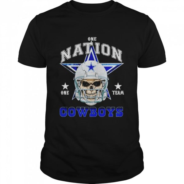 Dallas Cowboys Skull nation one team shirt