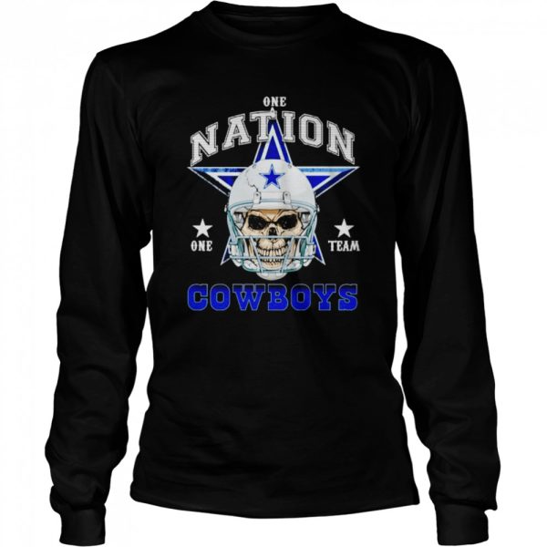 Dallas Cowboys Skull nation one team shirt