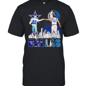 Dallas Cowboys and Dallas Mavericks champion Smith and Nowitzki shirt