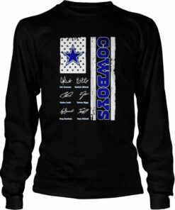 Dallas Cowboys name flag signatures shirt 3