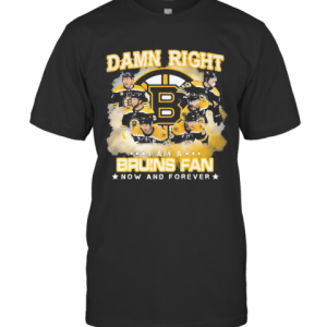 Damn Right I Am A Boston Bruins Fan Now And Forever Stars T-Shirt