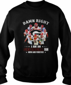 Damn right I am an Georgia Bulldogs fan now and forever signatures T-shirt 3 Damn right I am an Georgia Bulldogs fan now and forever signatures T shirt 4
