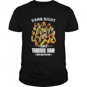 Damn right i am a Tigers fan now and forever shirt