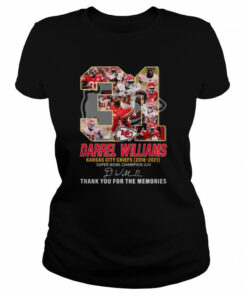 Darrel Williams Kansas City Chiefs 2018 2021 Super Bowl Champions Signatures Thank You For The Memories Shirt 2