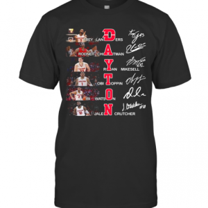 Dayton Trey Landers Rodney Chatman Ryan Mikesell Obi Toppin Ibi Watson Jalen Crutcher Signatures T-Shirt