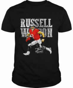 Denver Broncos Russell Wilson bold signature shirt 1