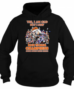Denver Broncos yes I am old but I saw back to back Champions super bowls signatures shirt 5