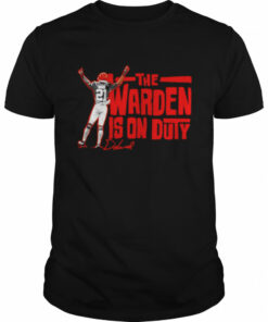 Denzel Ward Cleveland Browns warden's on duty signature shirt 1