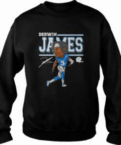 Derwin James Los Angeles Chargers cartoon signature shirt 4