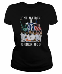 Detroit Tigers one nation under god American flag 2022 shirt 2