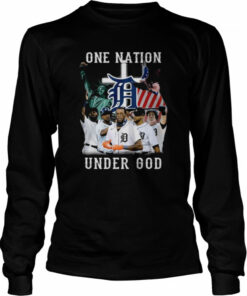 Detroit Tigers one nation under god American flag 2022 shirt 3