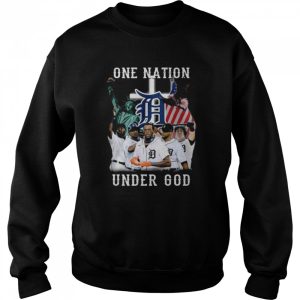 Detroit Tigers one nation under god American flag 2022 shirt 4