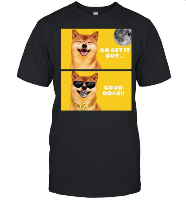 Dogecoin to the Moon Good Doge T-shirt