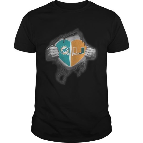 Dolphins Hurricanes Its in my heart inside me shirt