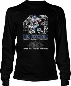 Don Perkins Dallas Cowboys 1961 1968 Signatures Thank You For The Memories Shirt 3