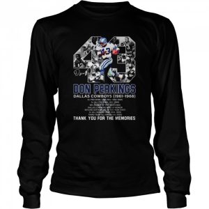 Don Perkins Dallas Cowboys 1961 1968 Signatures Thank You For The Memories Shirt 3