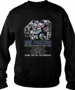 Don Perkins Dallas Cowboys 1961 1968 Signatures Thank You For The Memories Shirt 4