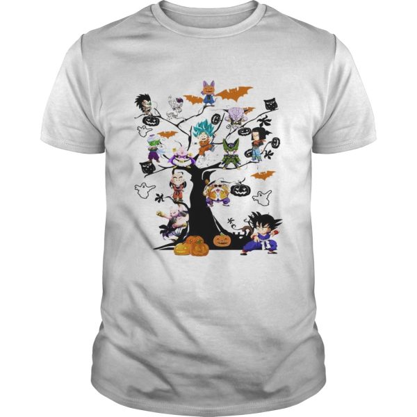 Dragon Ball Character on the tree Halloween shirt