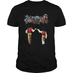 Dragon Ball Z Son Goku Vegeta Mashup San Francisco 49ers shirt