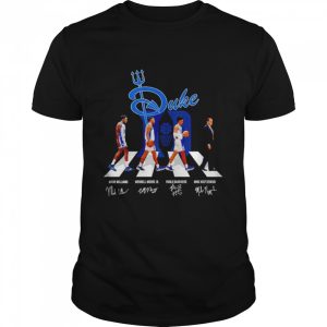 Duke Abbey Road Mark Williams Wendell Moore Jr Paolo Banchero Mike Kryzewski signatures shirt