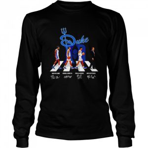 Duke Abbey Road Mark Williams Wendell Moore Jr Paolo Banchero Mike Kryzewski signatures shirt 3