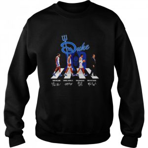 Duke Abbey Road Mark Williams Wendell Moore Jr Paolo Banchero Mike Kryzewski signatures shirt 4