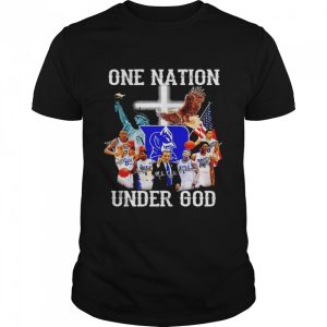 Duke Blue Devils one nation under God signatures T-shirt