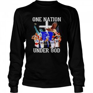 Duke Blue Devils one nation under God signatures T shirt 3