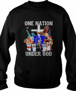 Duke Blue Devils one nation under God signatures T shirt 4