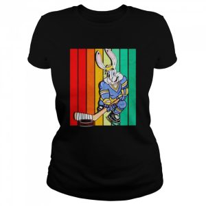 Easter bunny playing ice hockey shirt