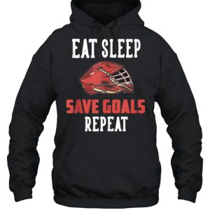 Eat Sleep Save Goals Repeat T Shirt 5