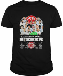 Eintracht Frankfurt Team 2022 Europapokal Sieger Signatures Shirt 1