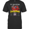 Fc Bayern Champions League Champions 2020 Signature T-Shirt