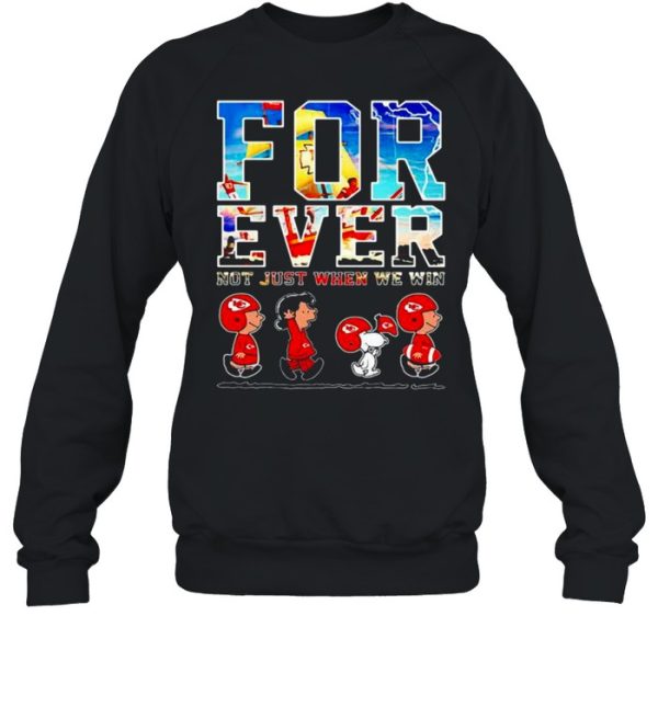 Forever Not Just When We Win Snoopy Vs Friends Tampa Bay Buccaneers Shirt