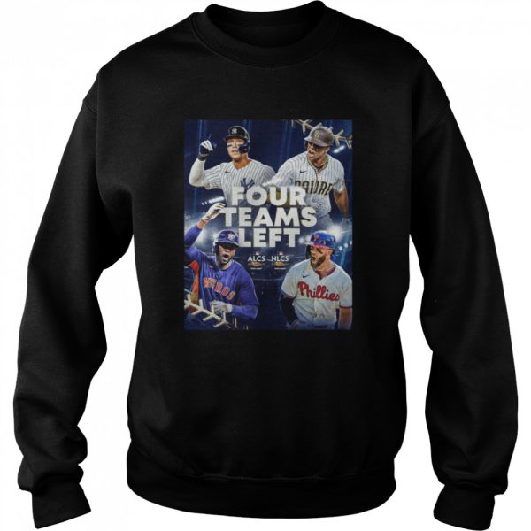 Four team Left World Series 2022 MLb shirt