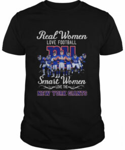 Funny Real women love football smart women love the New York Giants signatures 2022 shirt 1