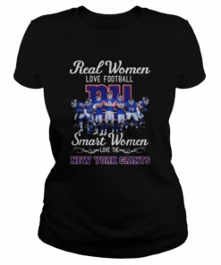 Funny Real women love football smart women love the New York Giants signatures 2022 shirt 2