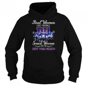 Funny Real women love football smart women love the New York Giants signatures 2022 shirt 5