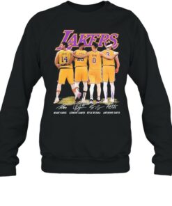 Gasol and James and Kuzma and Davis Lakers signatures 2021 shirt 2 Gasol and James and Kuzma and Davis Lakers signatures 2021 shirt 3